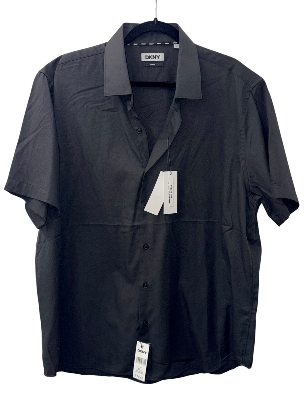 NWT DKNY Big & Tall buttons down short sleeve shirt size XXL